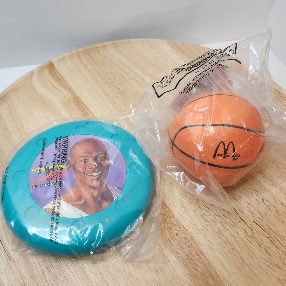 1991 McDonald’s Michael Jordan Fitness Challenge Toys Unopened
